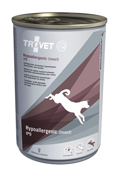 trovet Hipoalergenic IPD cu insecte - Hrană umedă pentru câini - 400 g