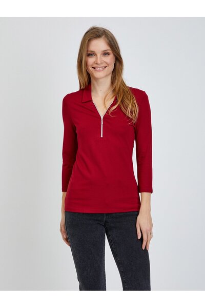 ORSAY Red three-quarter-sleeve T-shirt