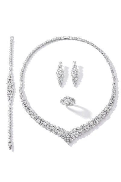 Atelier Duygu Calista Kolye Bileklik Küpe Yüzük Set