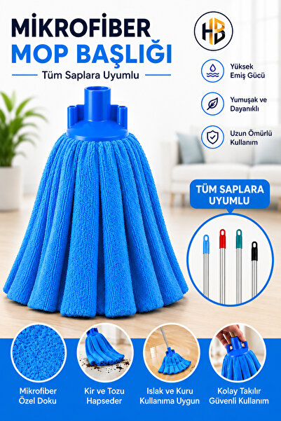 HOBİLON Mikrofiber Havlu Çizmez Koku Yapmaz Süper Su Emici Mop Ucu