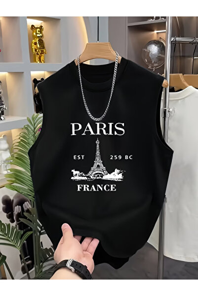valeriae bellanova Tricou fără mâneci pentru bărbați, supradimensionat, cu de...
