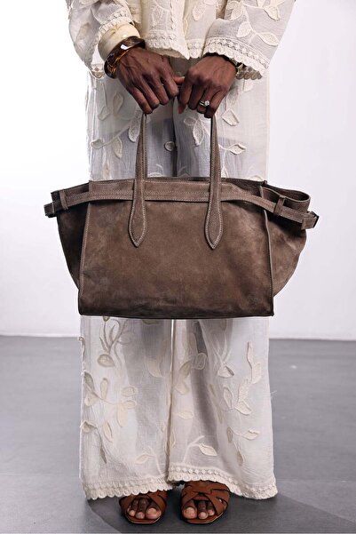 5in1Canpolat Mink London Suede Leather Bag 7976