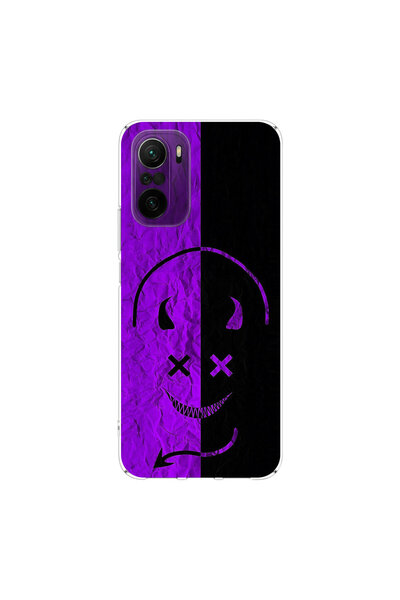 PPKin حافظة شفافة متوافقة مع Poco F3 بتصميم Devil 3