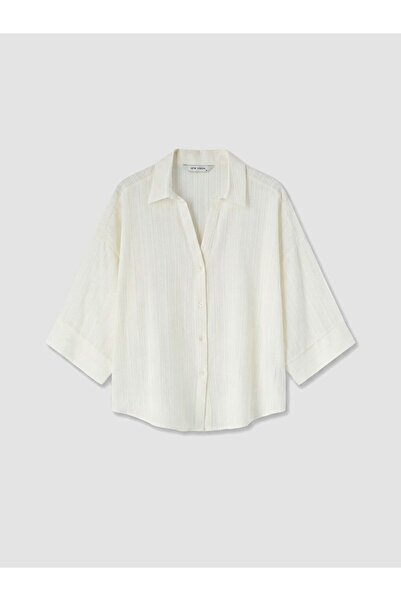LC Waikiki Lcw Vision Striped Oversize Women's Shirt