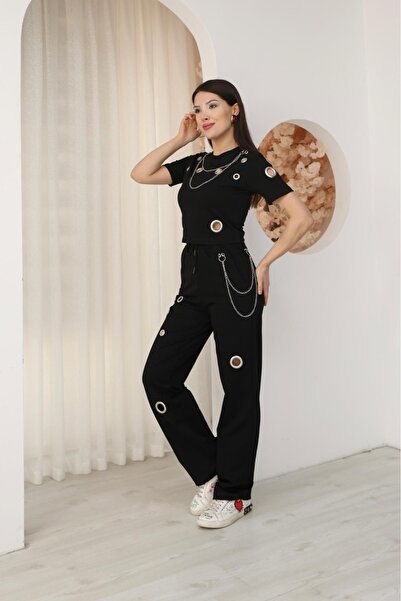 DENRA Compleu tricou și pantaloni cercuri