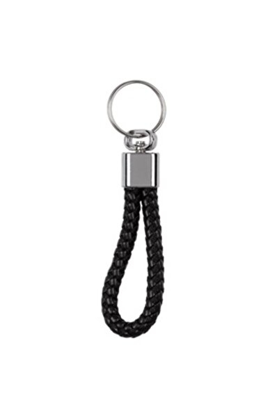 Zumzeria Black PU Keychain for Men 10cm