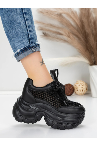 mei Pantofi Sport Dama cu Platforma 0897-36 Negru
