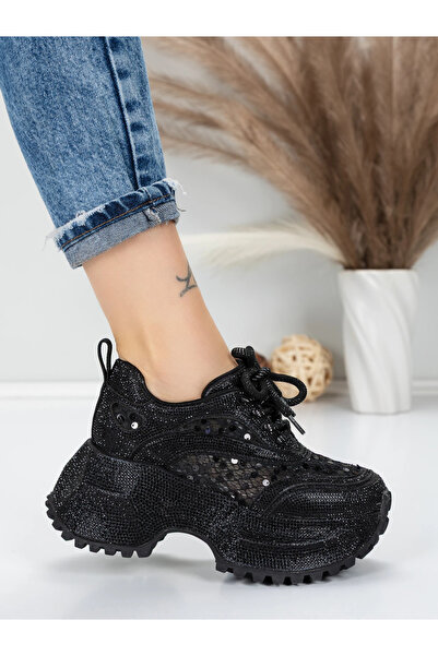 mei Pantofi Sport Dama cu Platforma 6968-1 Negru