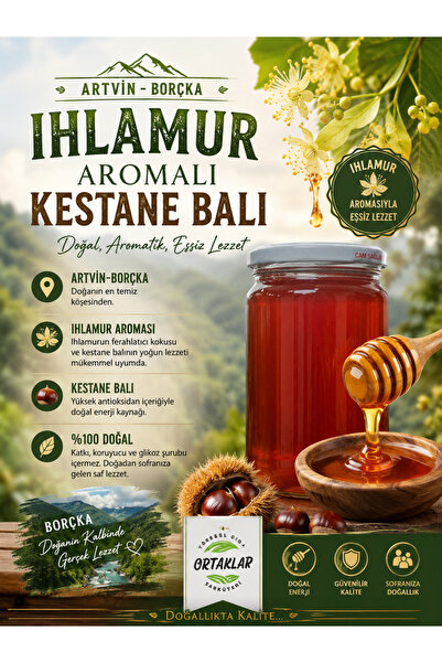 Ortaklar Yöresel Gıda Kestane Balı Artvin-Borçka (500gr.)