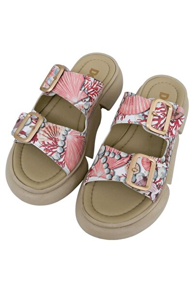 Dogo Women's vegan orange slipper - pearl of sea design