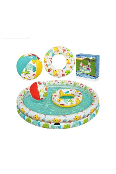 BESTWAY Piscina copii gonflabila 3 in 1 ( piscina + minge + colac )
