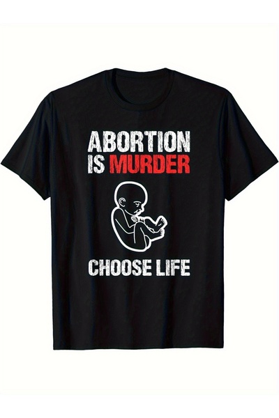 yiou trendy clothing Choose a life support and fertility design T-shirt