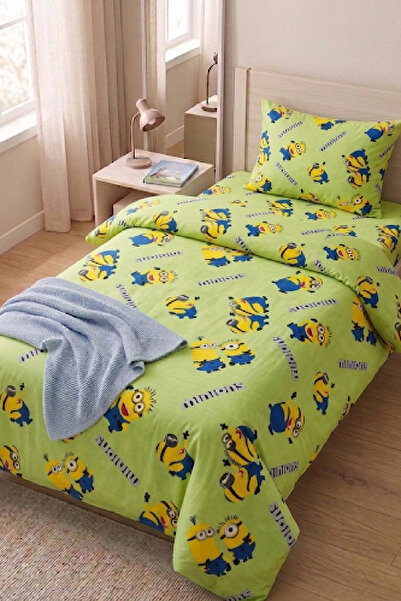LaLiva Children's Duvet Cover Set with Single Elastic Sheet Natural Healthy C...