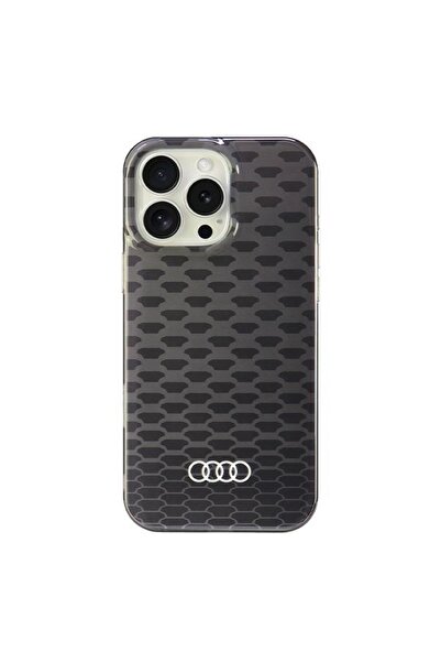 Audi Husă rigidă neagră MagSafe pentru iPhone 16 Pro Max 6.9 " cu model cusut...