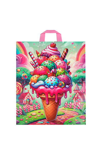 Zumzeria Pungă cadou cu model înghețată 40x9x50cm