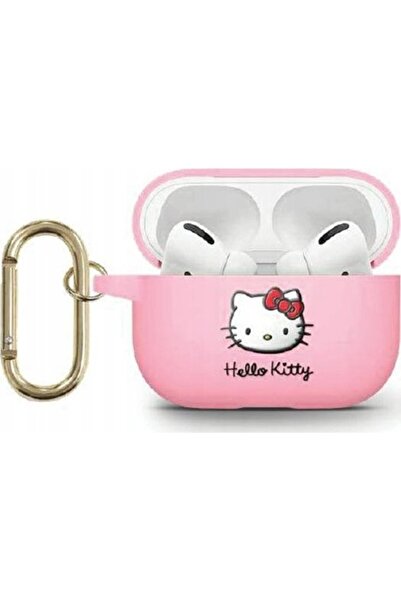 Hello Kitty HKA33DKHSP Husă pentru AirPods 3, din silicon roz/roz, cu cap de ...