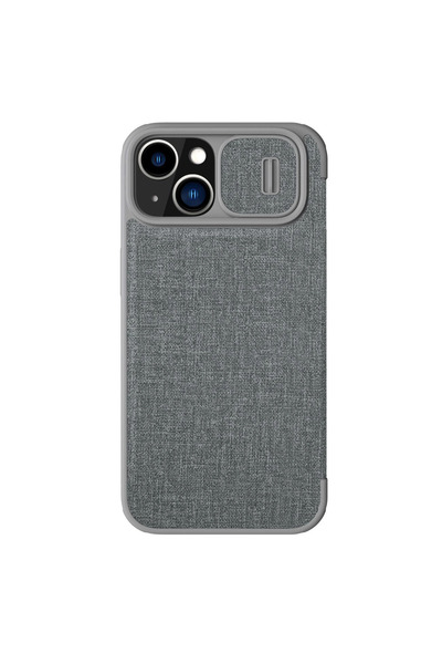 Nillkin Qin Cloth Pro Apple iPhone 14 Plus / 15 Plus gri