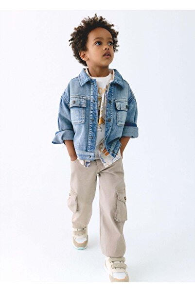 MAYORAL Summer Boys' Cargo Pocket Pants - Camel