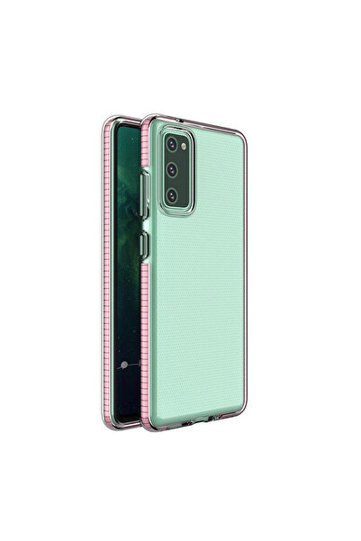 Hurtel SPRING CASE CLEAR TPU GEL PROTECTIVE COVER WITH COLORFUL FRAME FOR SAM...