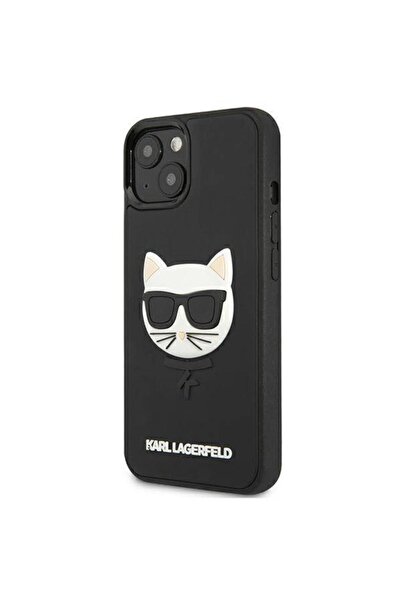 Karl Lagerfeld KLHCP13SCH3DBK Husă rigidă neagră pentru Apple iPhone 13 mini,...
