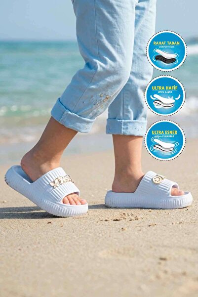 WALKWAY 292 F-P Baby Blue Girls' Slippers
