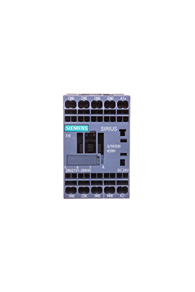 Siemens Auxiliary Contactor 3A 3Z 1R 24V DC S00 3RH2131-2BB40