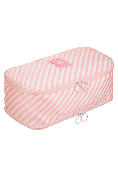 Zumzeria Pink Travel Pouch with 2 Compartments 28x15x10cm