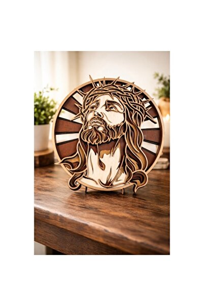 OEM Decorative painting Jesus made of multi-layer wood with 3D effect