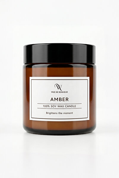 Wue de Bonheur Amber - %100 Doğal Soya Mum 100 cc | Soy Wax Candle