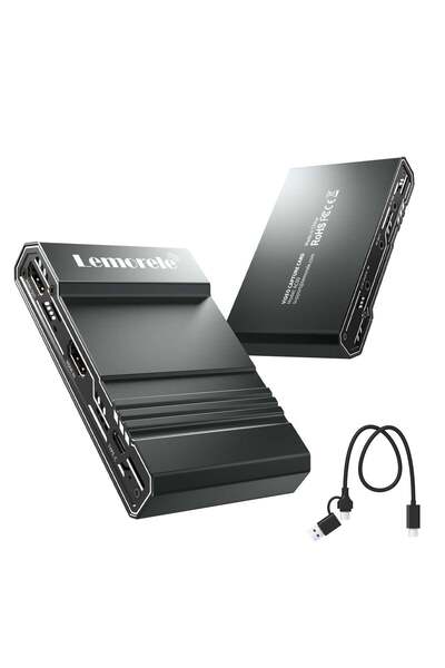 lemorele AC09 4K 60HZ HDMI Video Capture Card - OBS Twitch Yayıncı Ses/Görünt...