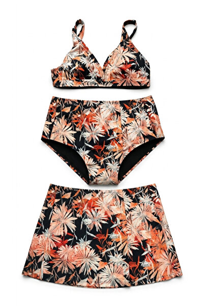 Dorelux Patterned Bikini 3-Piece Set
