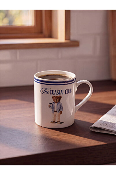 LC Waikiki Rmz Gi̇yi̇m Farkiyla Cute Teddy Bear Printed Porcelain Mug