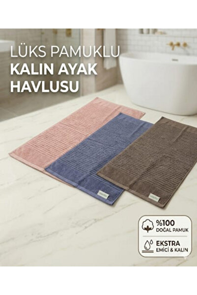 CottonStar Lüks Pamuklu 50x90cm Kalın Ayak Havlusu 1 adet