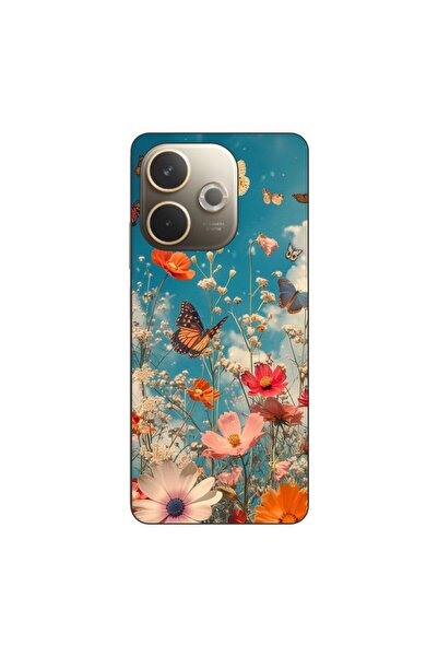 OEM Θήκη συμβατή με Oppo A5 Pro από σιλικόνη gel TPU με σχέδιο λουλουδιών και...