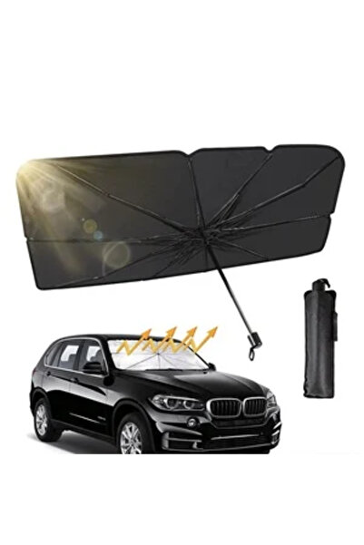 Zumzeria Parasolar auto tip umbrelă cu husă 140x78cm