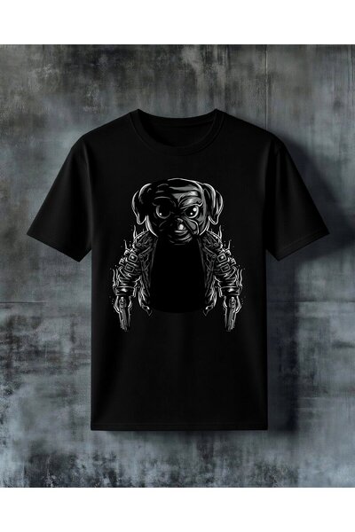 COMVİCHO Kopek Silah Printed Oversize T-Shirt