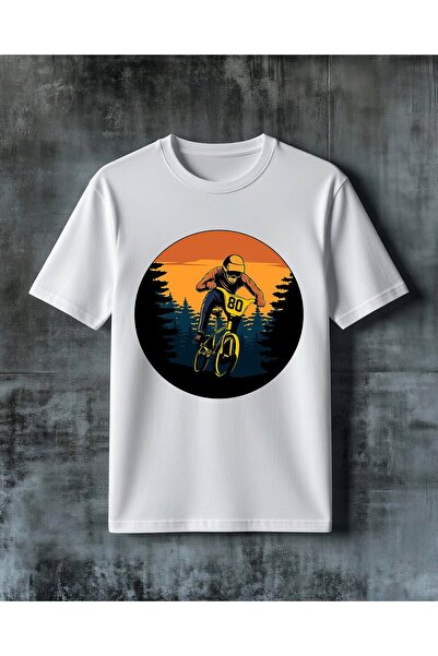 COMVİCHO Cycling Race Printed Oversize T-Shirt