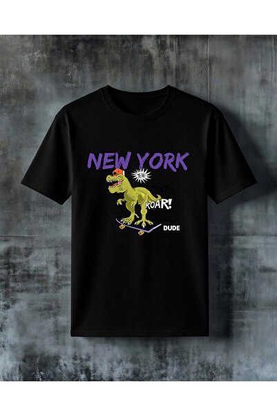 COMVİCHO New York Trex Skate Printed Oversize T-Shirt