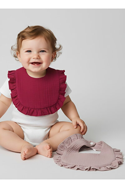 Babyqlo Cotton Muslin Baby Bibs Set of Two