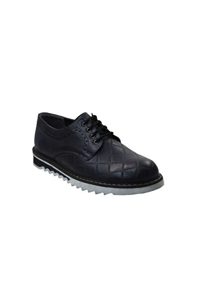 OEM Tsimpolis Shoes PR13 Ανδρικό Δετό Από Τεχνόδερμα Μπλε