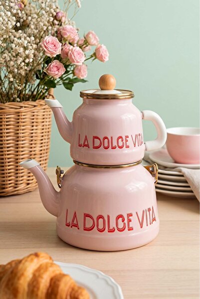 Rivaİstanbul Dolce Vita Enamel Teapot
