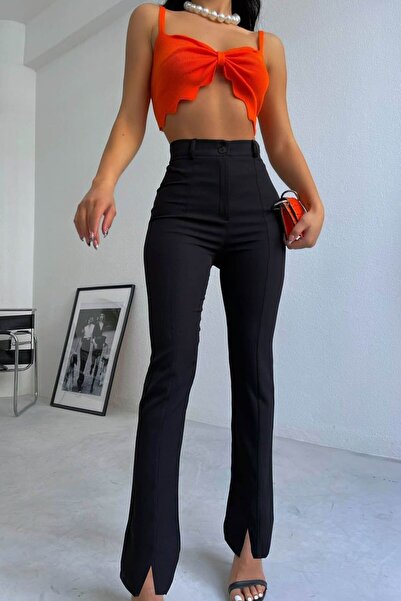 OEM Women's Casual Pants with Tapered Cut and Comfortable Material