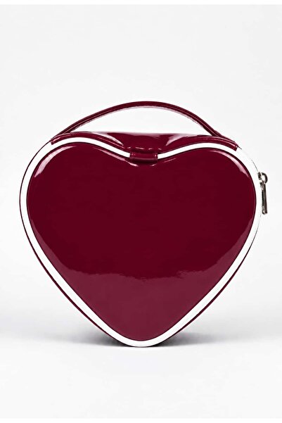 Mas'dala EGAR Heart Makeup Bag Stylish Design with Hand Mirror Functional Tra...