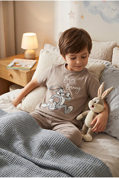 MQ Boys' T-Shirt with Round Neck and Looney Tunes Print
