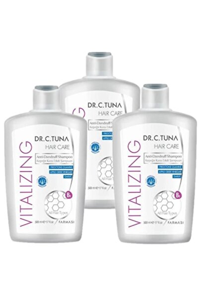 Farmasi Set de 3 șampoane Dr. C. Tuna Vitalizing Anti-Mătreață, Farmasi, 3 x ...