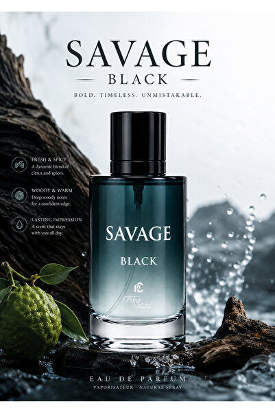 Philip cartier Savage Black 100ML