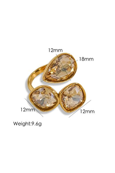 Choice4 ZJ42656B9A0-7 CARLIDANA Simple Multi-Color Fashion Jewelry Open Rings...