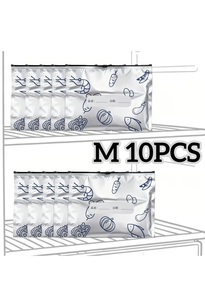 Choice3 M 10pcs 10/30/60pcs Aluminum Foil Storage Bags Freezer Sealed Organiz...