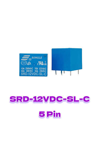 Choice10 SRD-12VDC-SL-C(5Pin) 5 Pieces Power Relays SRD-03VDC 05VDC 06VDC 09V...