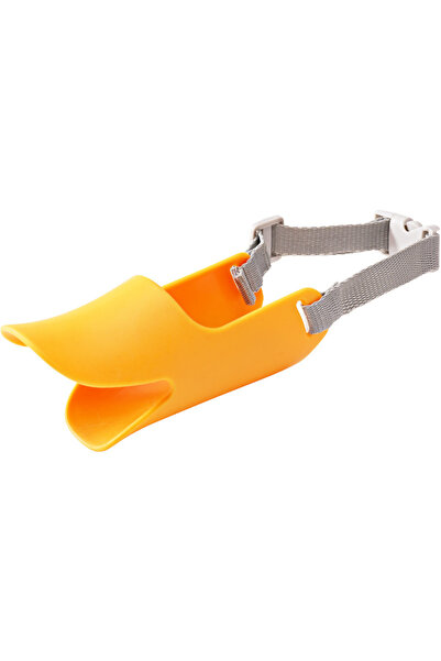Choice5 M Orange Dog Muzzle Silicone Duck Muzzle Mask for Pet Dogs Anti Bite ...
